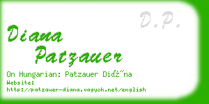 diana patzauer business card